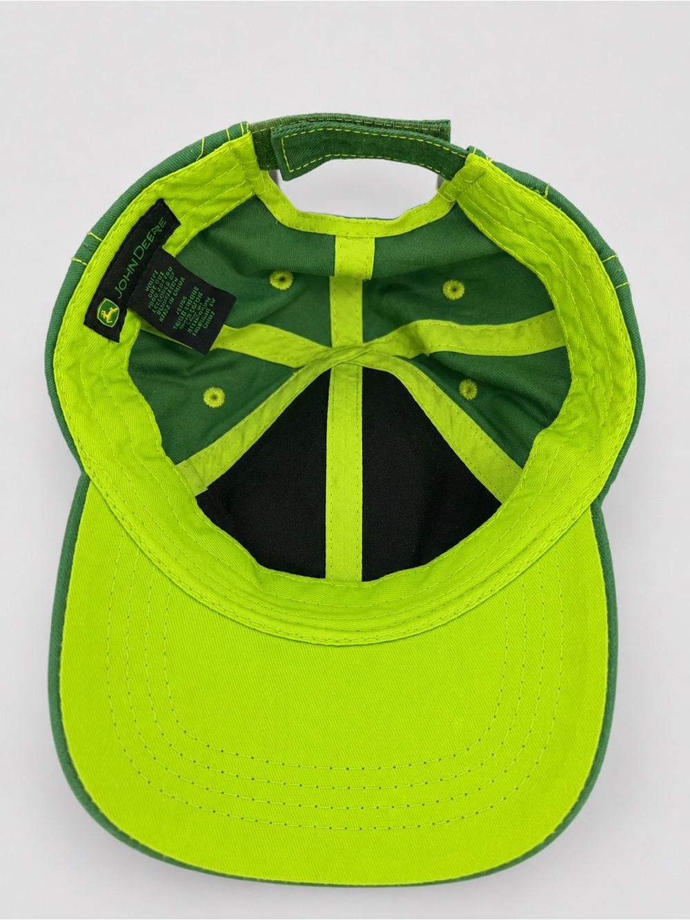 John Deere Youth One Size Green Tractor Baseball Cap Hat Property Of Adjustable - Picture 3 of 6
